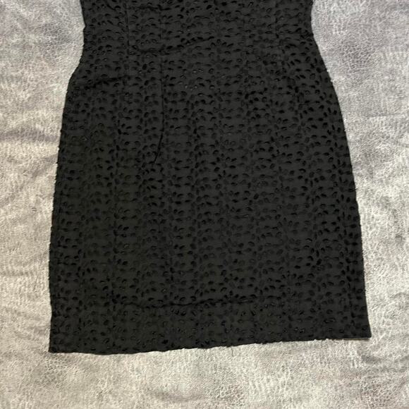Eyelet body con mini dress - Picture 4 of 7